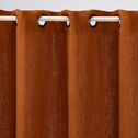 Rideau à œillets en lin - brun rustrel 140x250cm-VENCE