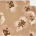 Lot de 2 sets de table en coton - motifs fleurs de néflier-ALDJIA