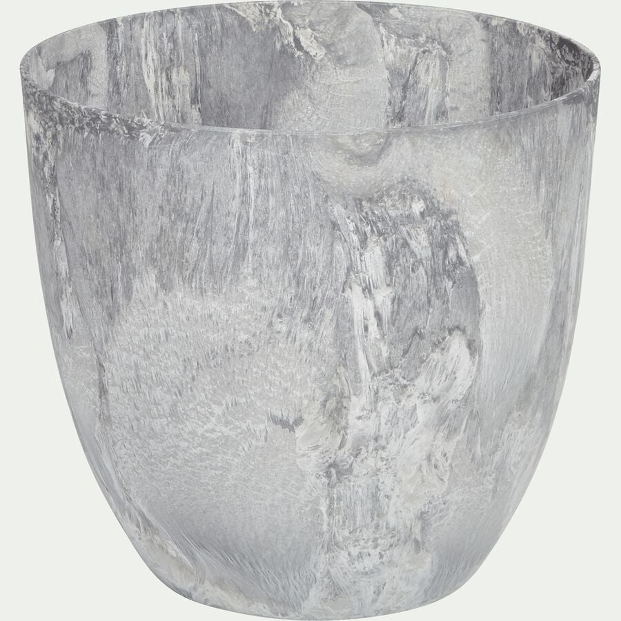 Pot à réserve d'eau - gris H33cm-BOLA