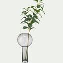 Vase graphique en verre teinté - gris D16xH32cm-PIRAEUS