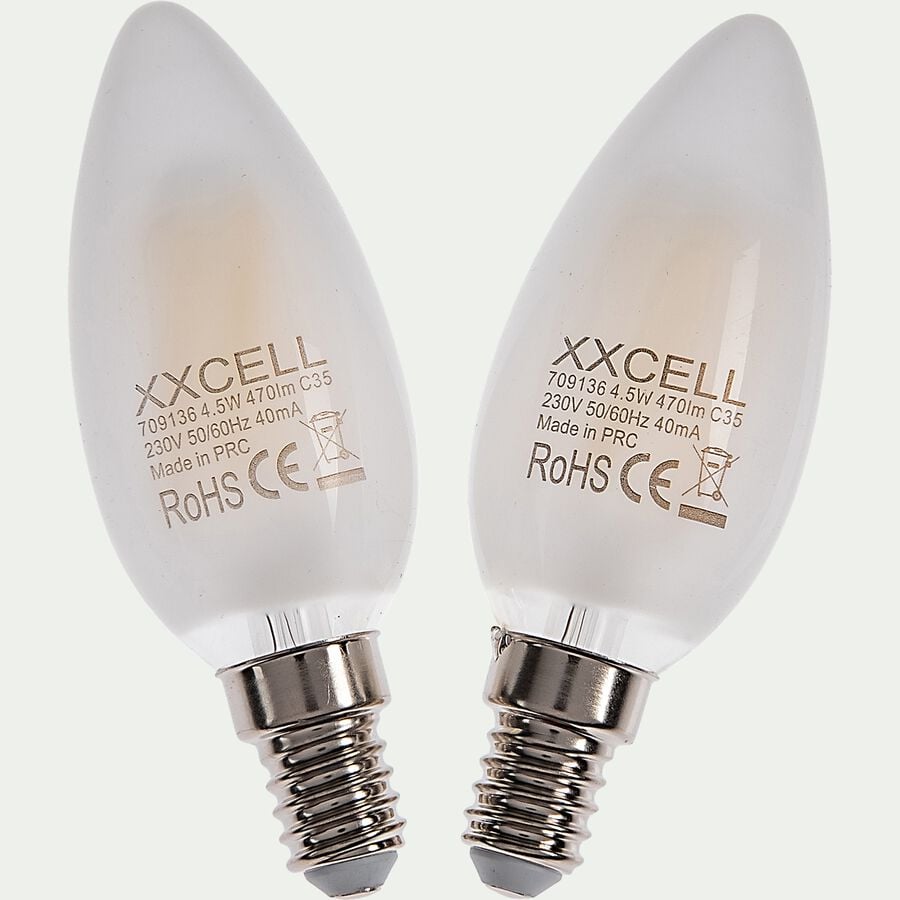Ampoule LED flamme lumière chaude E14 - D3,5cm-STANDARD