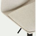 Chaise de bar ajustable en tissu - gris borie H60 à 81cm-THORONET