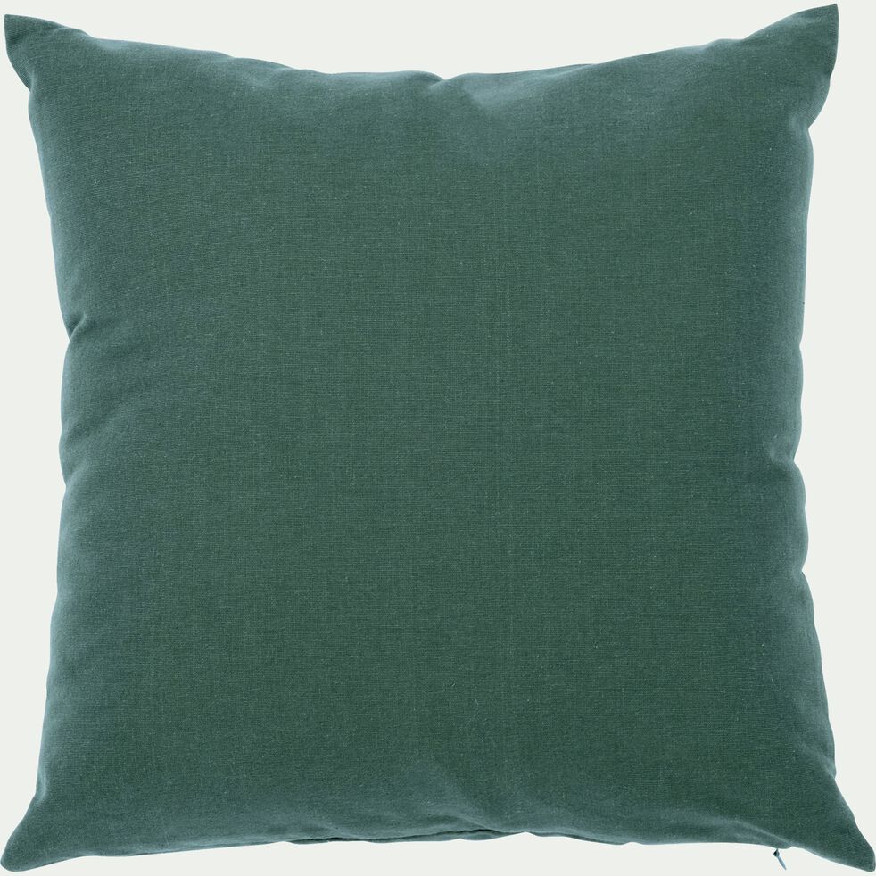 Coussin en coton 40x40cm - vert cèdre-CALANQUES