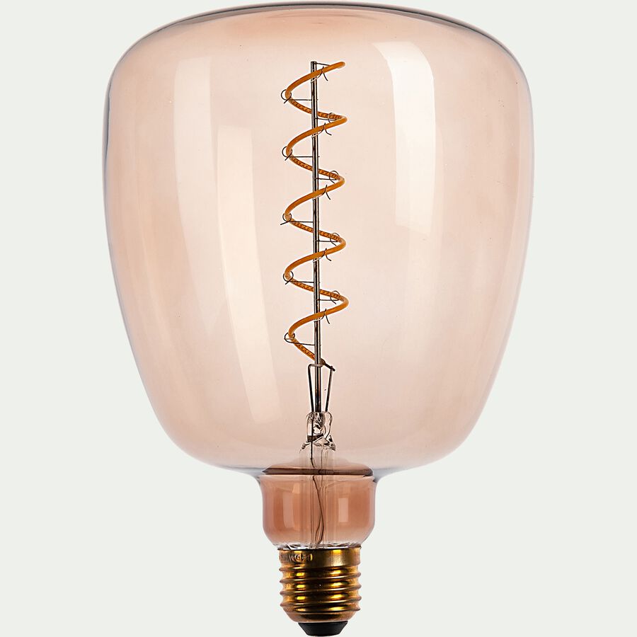 Ampoule LED déco à filament fantaisie lumière chaude - marron D14cm-AMPOULE