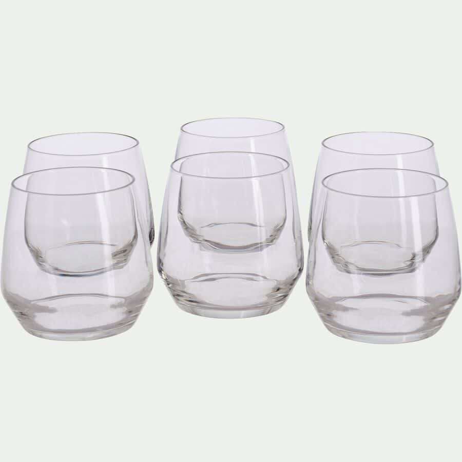 Ymiko Porte-gobelet en verre en bois, porte-gobelets 6 tasses