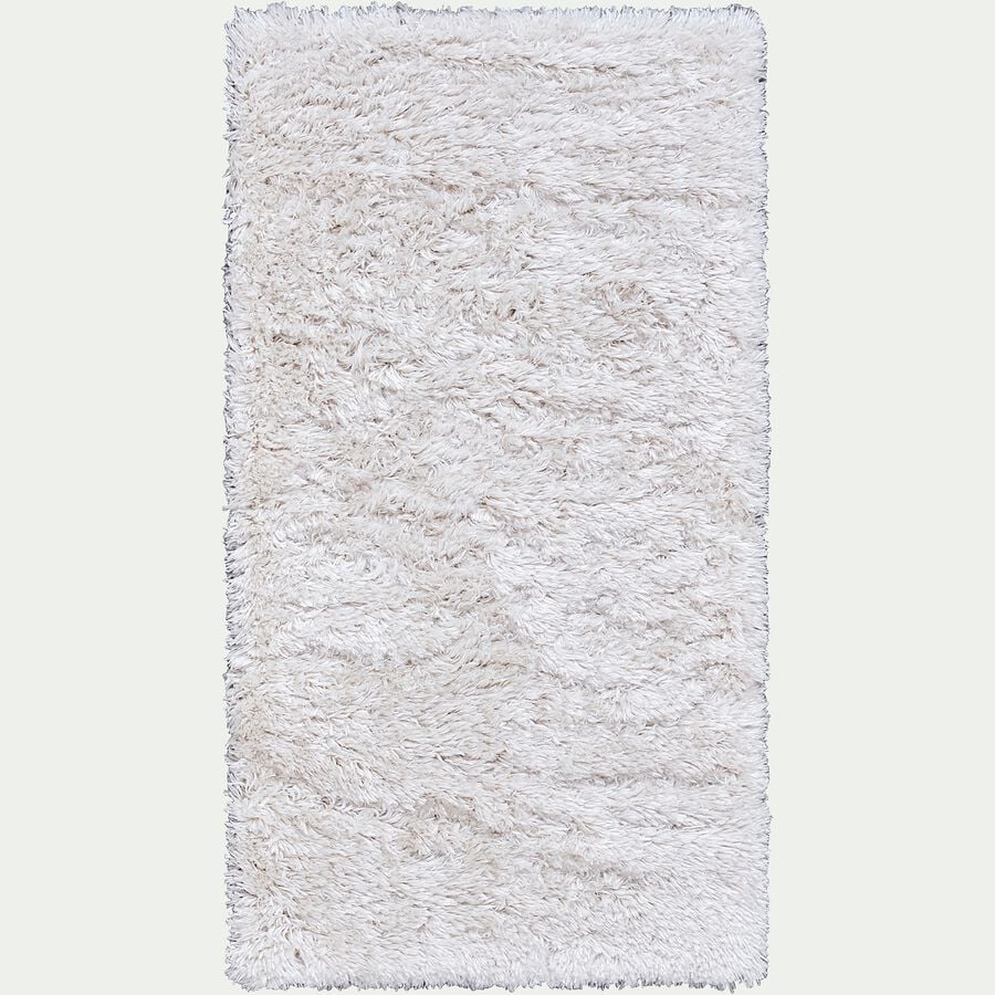Tapis imitation fourrure - blanc 60x110cm-mala