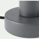 Lampe applique en métal gris restanque D10xH9cm-ODERA