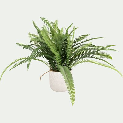 Plante artificielle fougère en pot - vert H42cm-FOUGERE