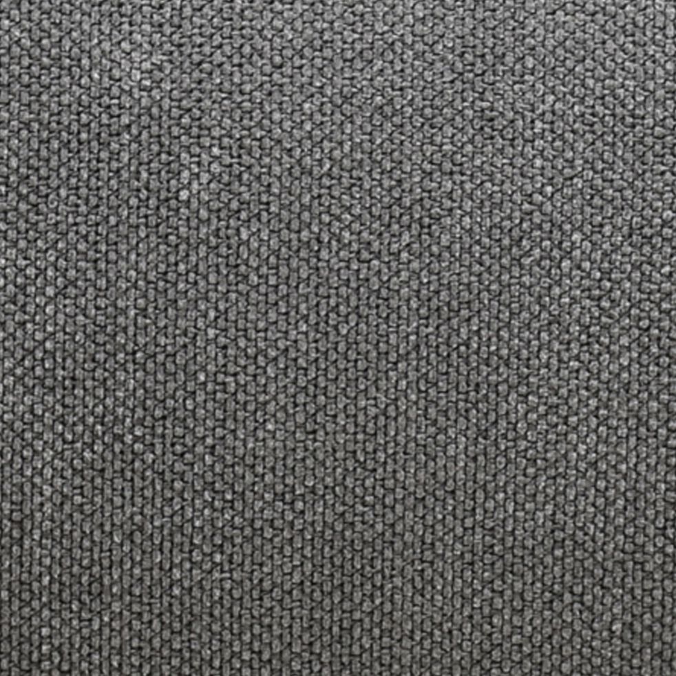 Canapé fixe 4 places en tissu tramé piétement noir - gris ardoise-COLINE