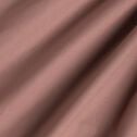 Drap plat en percale de coton - brun rhassoul 270x300cm-FLORE