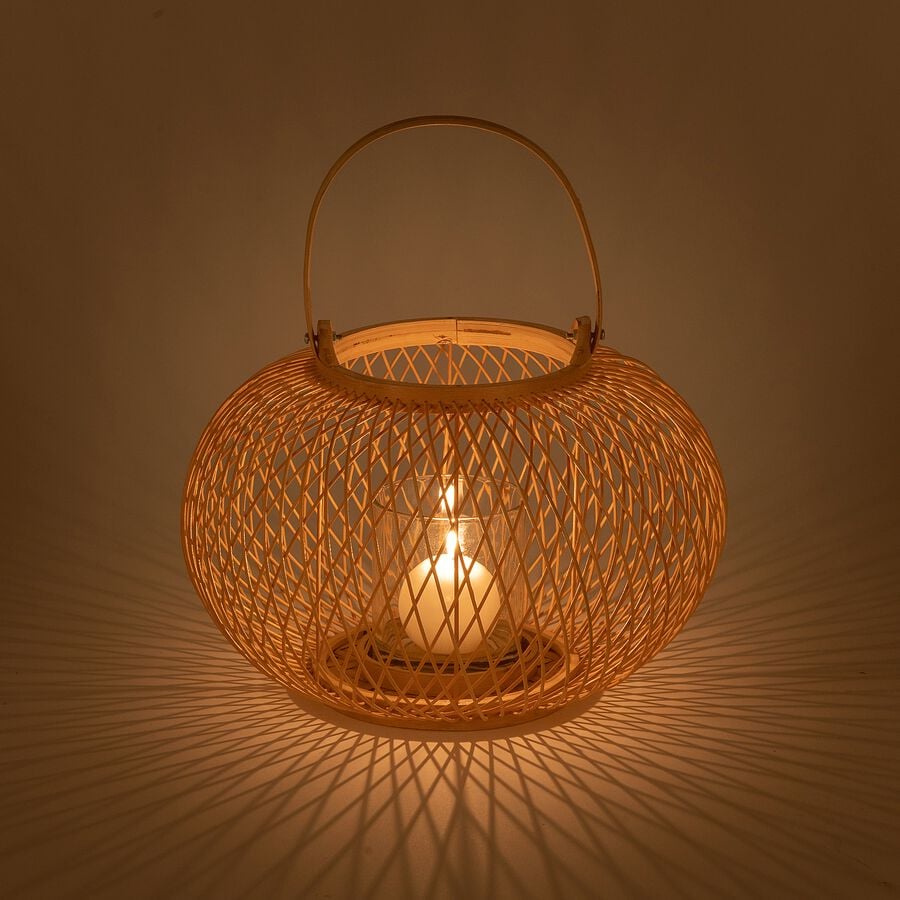 Lanterne en bambou D30xH20cm-VASCO