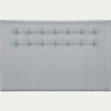 Tête de lit boutonnée en tissu - gris clair L190cm-TIBOULEN