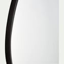 Miroir en métal - noir 71,5x70,5cm-HONNOREE
