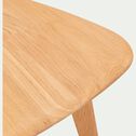 Table basse triangulaire en chêne massif - bois clair H42cm-LAGOS