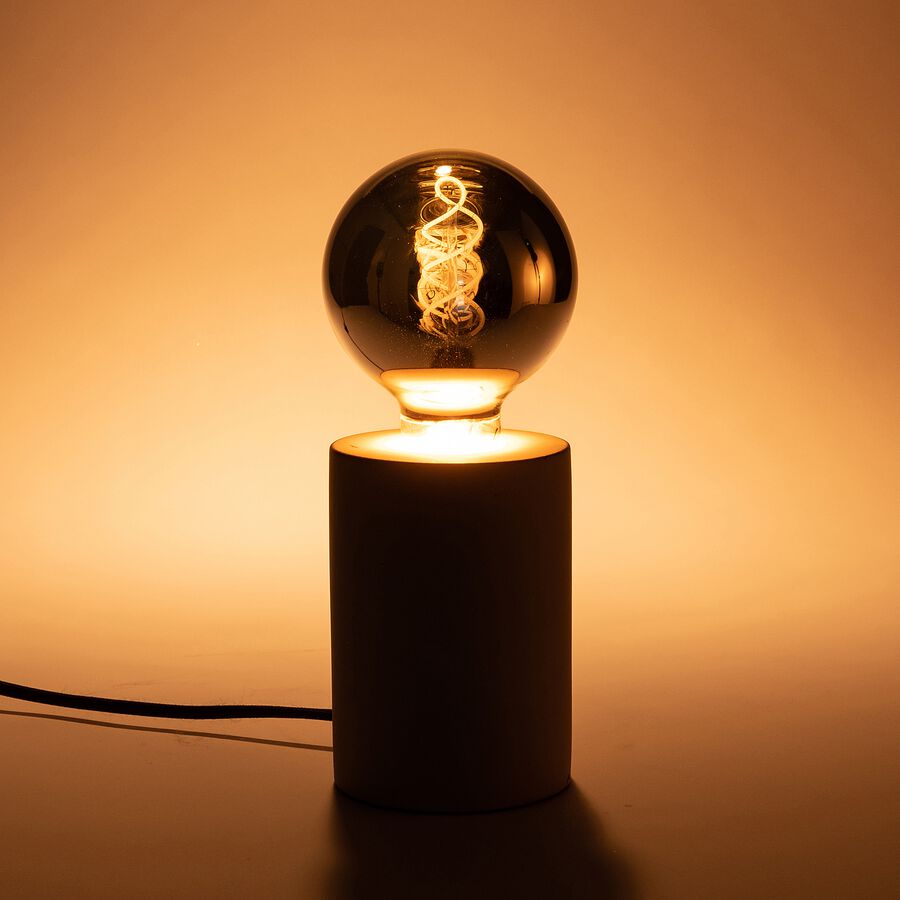 Ampoule LED globe décorative - gris argenté 9,5cm-GLOBE