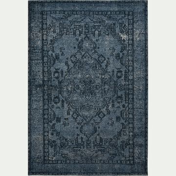 Tapis motif oriental - bleu 120x170cm-OMAN