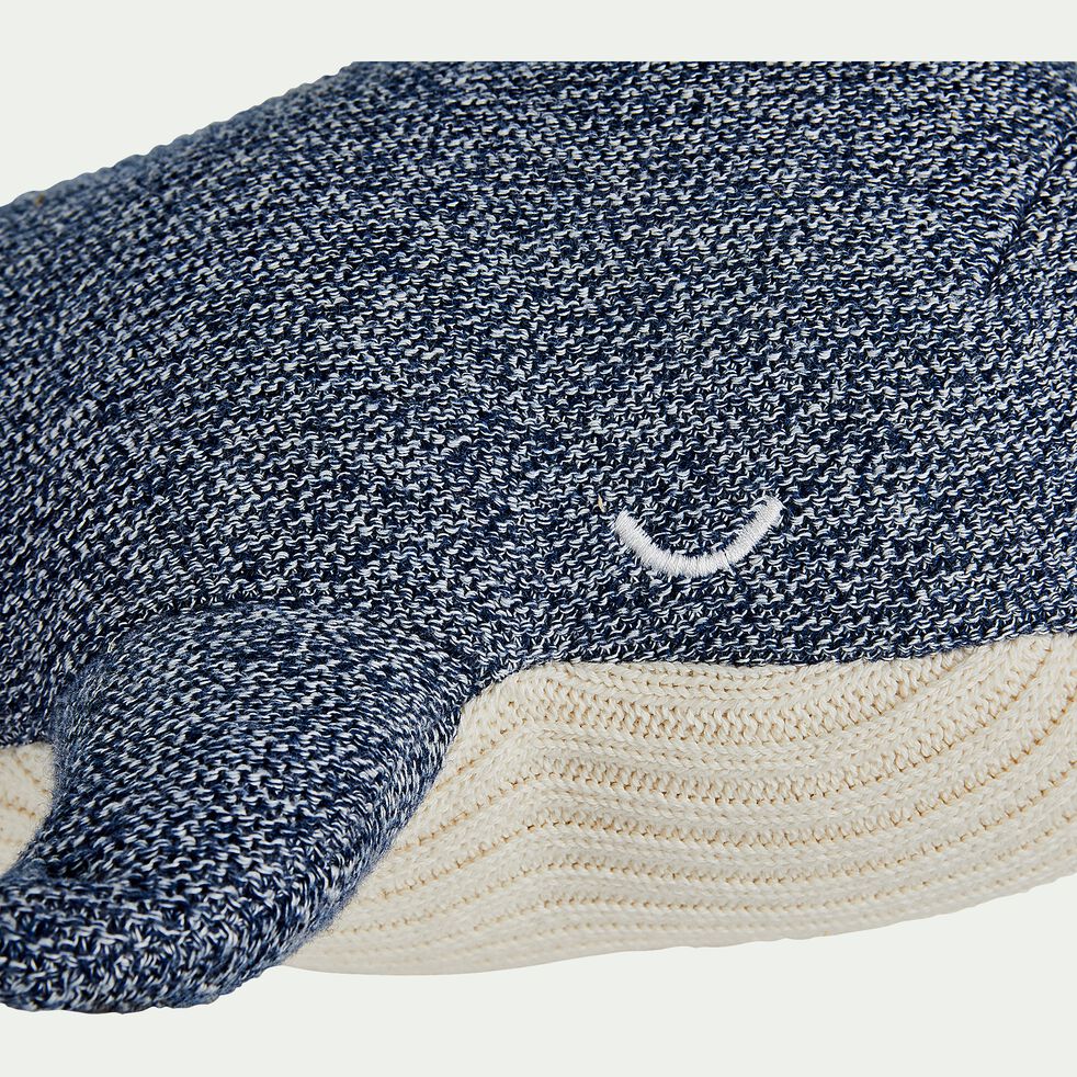 Peluche baleine en coton bio - bleu L50cm-DOLI