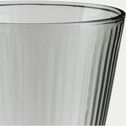 Pichet en verre côtelé - gris 1L-FUMEL