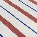 Tapis en coton tissé plat imprimé rayures - multicolore 120x160cm-SIESTA