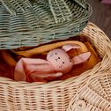 Doudou lapin en coton - rose H37cm-LAPINOU