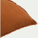 Coussin demi-lune en coton - brun rustrel 40x80cm-MUTAWA