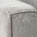 Canapé 3 places fixe en tissu - gris borie-MAUSSANE