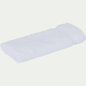 Serviette invité en coton peigné - blanc optique 30x50cm-AZUR