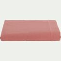 Drap plat en coton - rouge ricin 270x300cm-CALANQUES