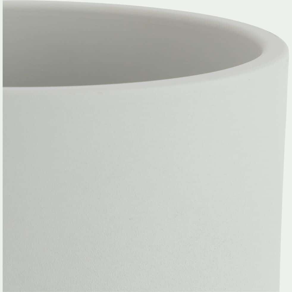 Cache-pot en céramique - beige D17,5xH14,5cm-JOS
