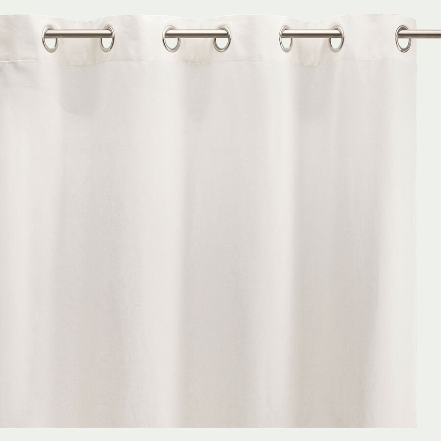 Rideau à œillets en coton - blanc ventoux 140x250cm-CALANQUES
