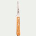Couteau multi-usages en inox et bois d'olivier 25cm - naturel-TRADITION