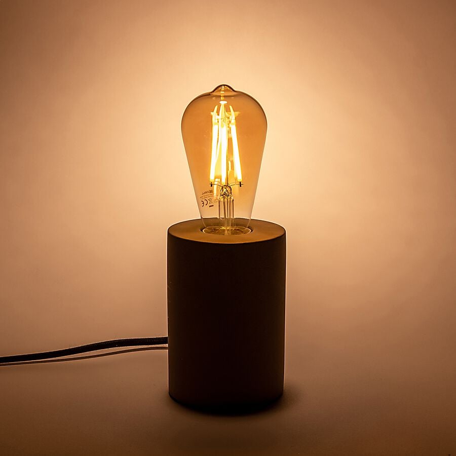 Ampoule LED déco à filament poire lumière chaude 8W - ambre D6,4cm-EDIS