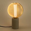 Ampoule filaire globe blanc chaud - doré 21,5cm-BETTY