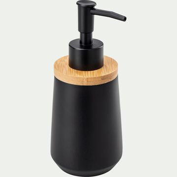 Distributeur de savon en polyresine - noir-LEUZE