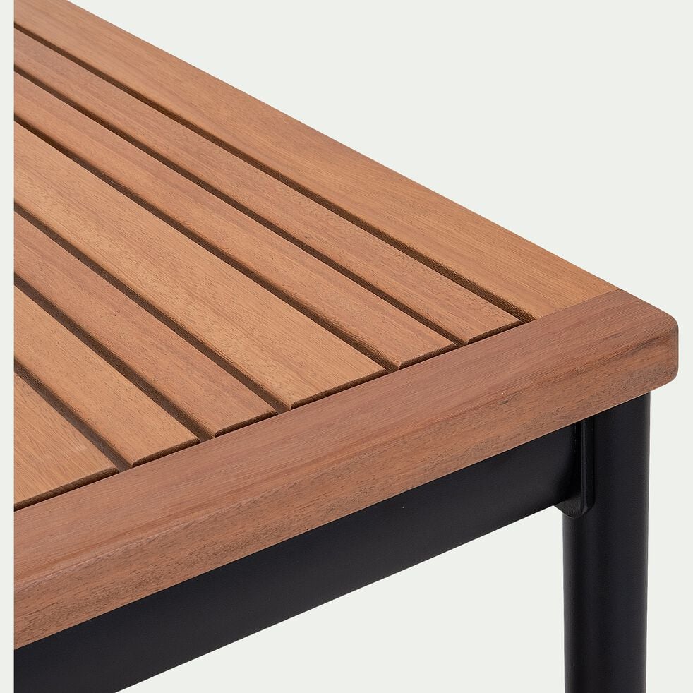 Table haute de jardin en eucalyptus - bois clair (4 à 6 places)-LARI