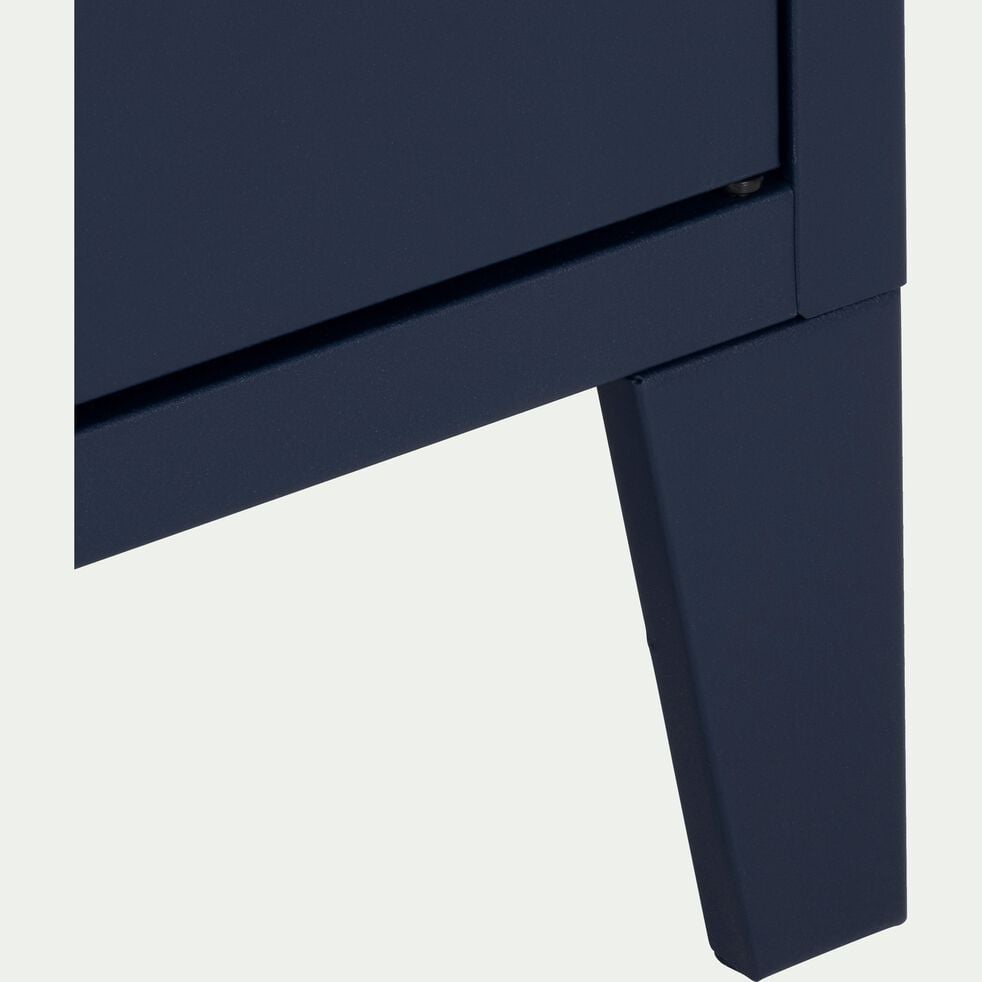 Commode 2 portes en acier - bleu myrte-LOFTER