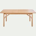 Table repas extensible rectangulaire en plaqué chêne - bois clair (8 à 10 places)-ZAMORA