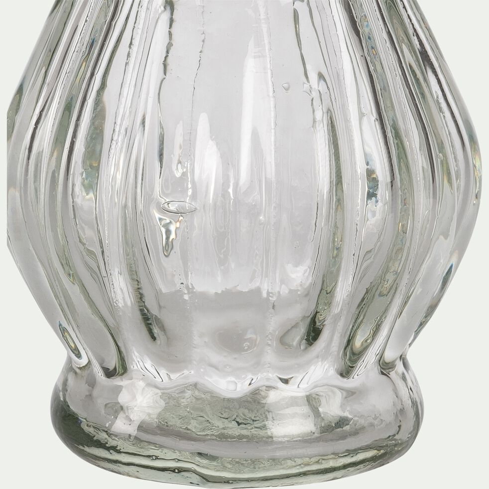 Vase amphore en verre D6,25xH12,5cm - transparent-HUMOLIZA