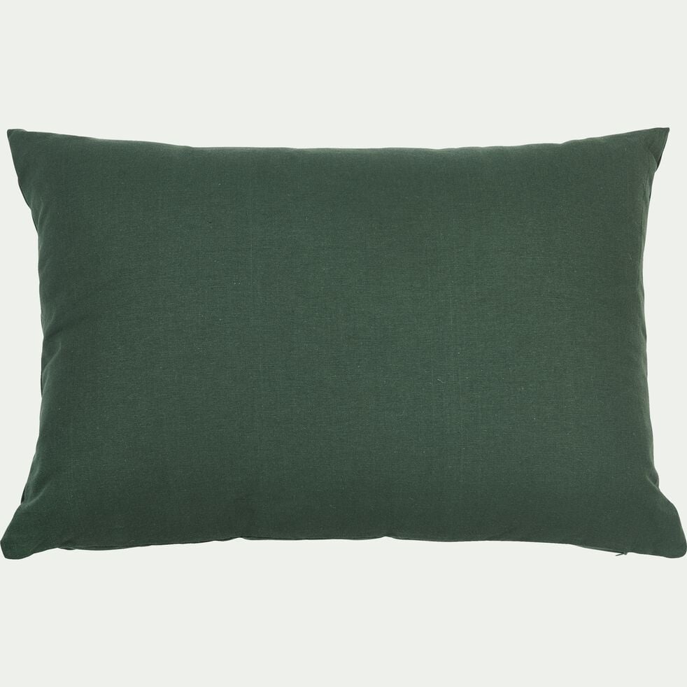 Coussin en coton 40x60cm - vert cèdre-CALANQUES