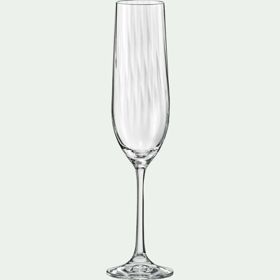 WATERFALL - Lot de 6 verres à vin en cristallin 35cl - transparent