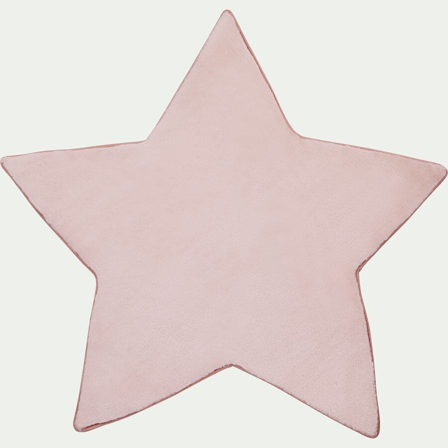 Tapis forme étoile rose-MORGIOU