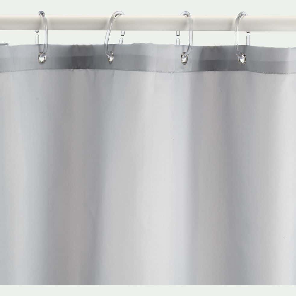 Rideau de douche 180x200cm - gris borie - ALESSIO - aline