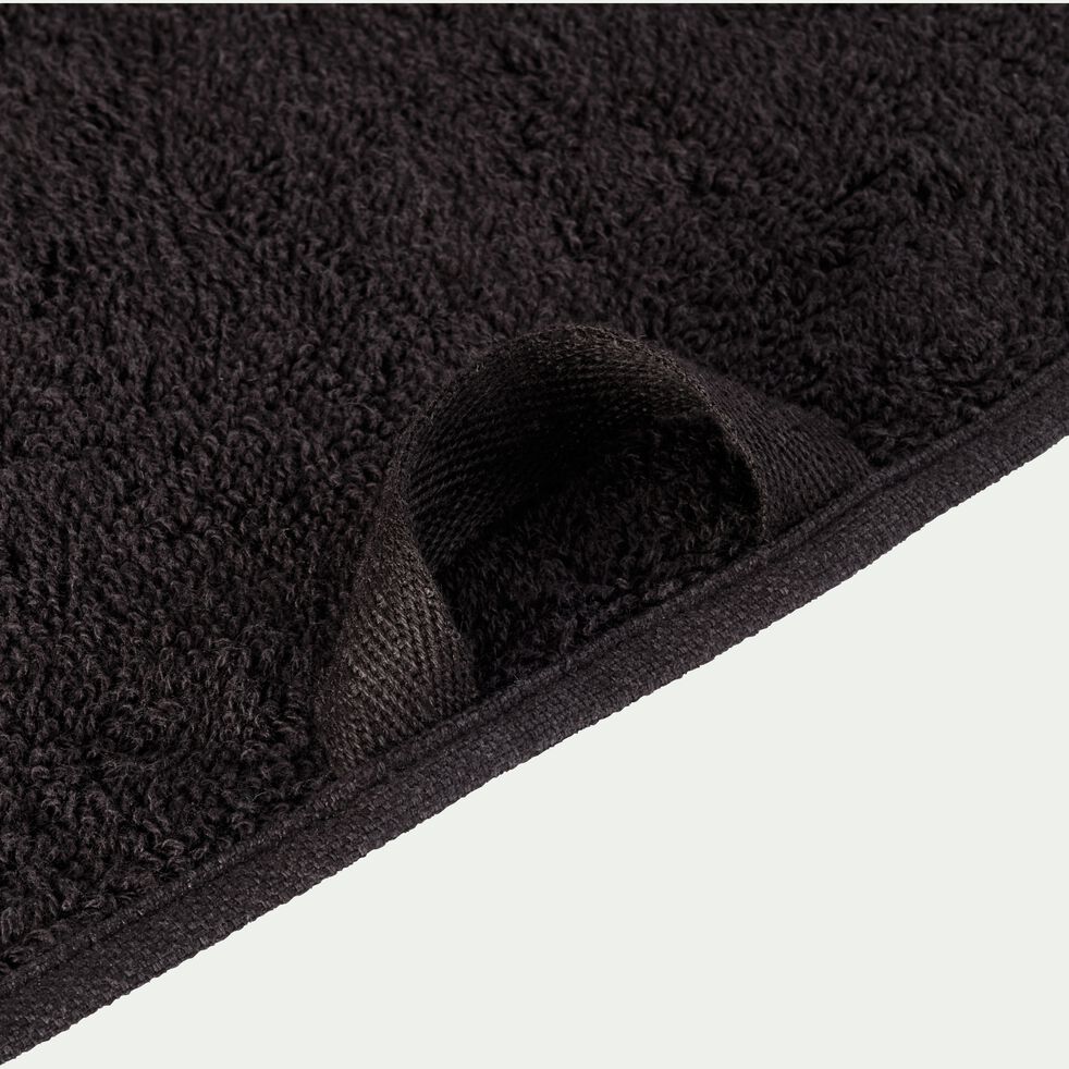 Serviette de toilette en coton - noir 50x100cm-Rhodes