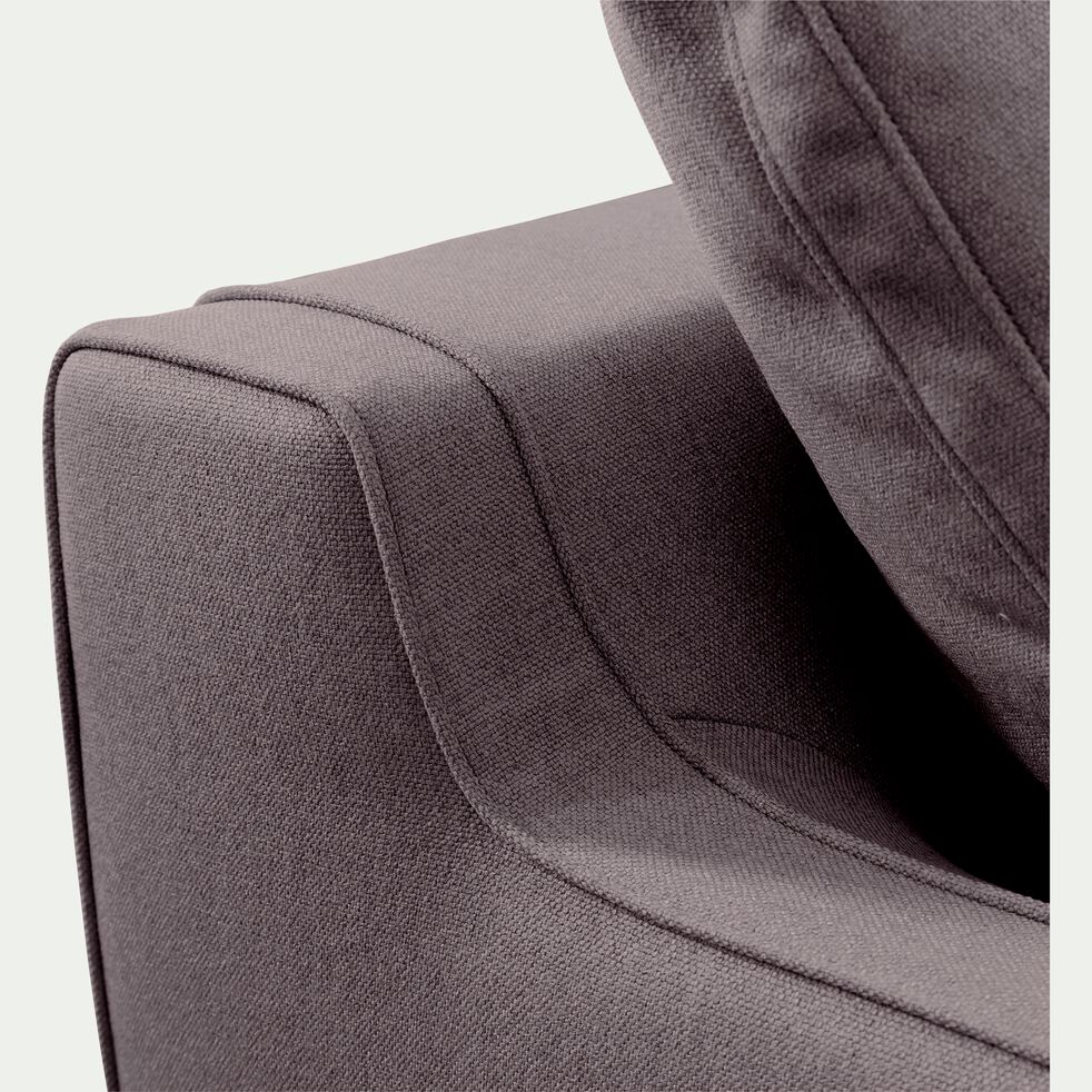 Canapé d'angle gauche convertible en tissu joint - gris restanque-LENITA
