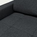 Canapé 3 places fixe en pop avec accoudoirs 20cm - gris anthracite-MAURO