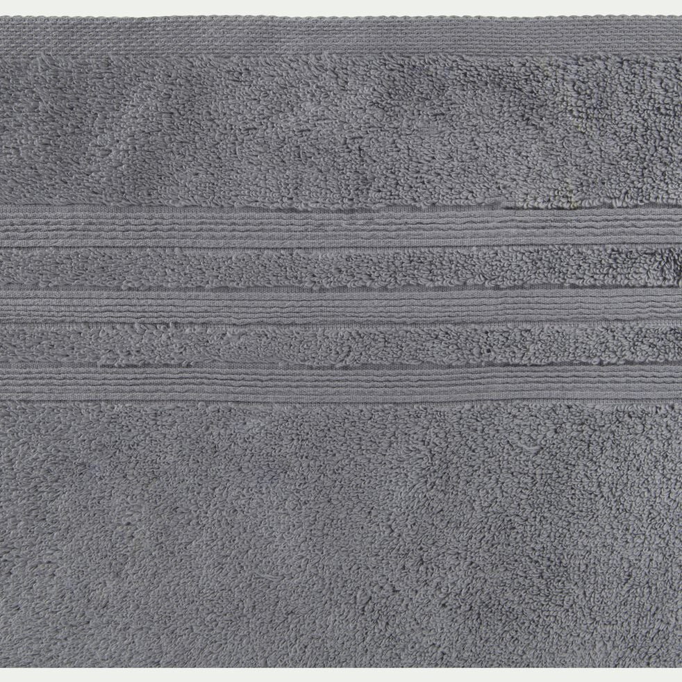 Drap de douche bouclette en coton - gris anthracite 70x140cm-NOUN