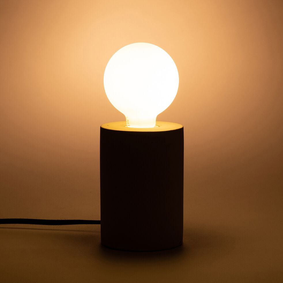 Ampoule filament opalin LED globe culot E27 - blanc D8cm-G80