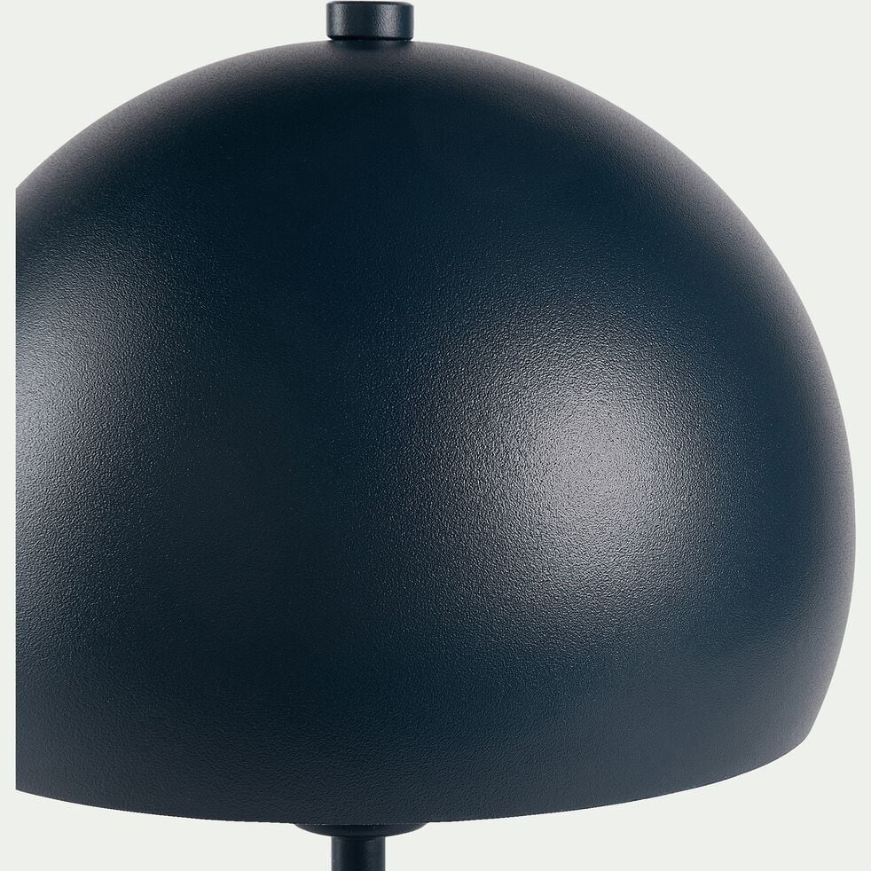 Lampe à poser forme champignon - bleu marine h34,50cm-BALI