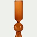 Chandelier en verre teinté - marron D8xH22cm-AKSARAY