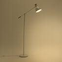 Lampadaire électrifié en métal - blanc H156cm-LINIA